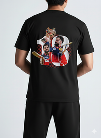 Virat Kohli Unisex Graphic T-Shirt – 100% Cotton Tubular