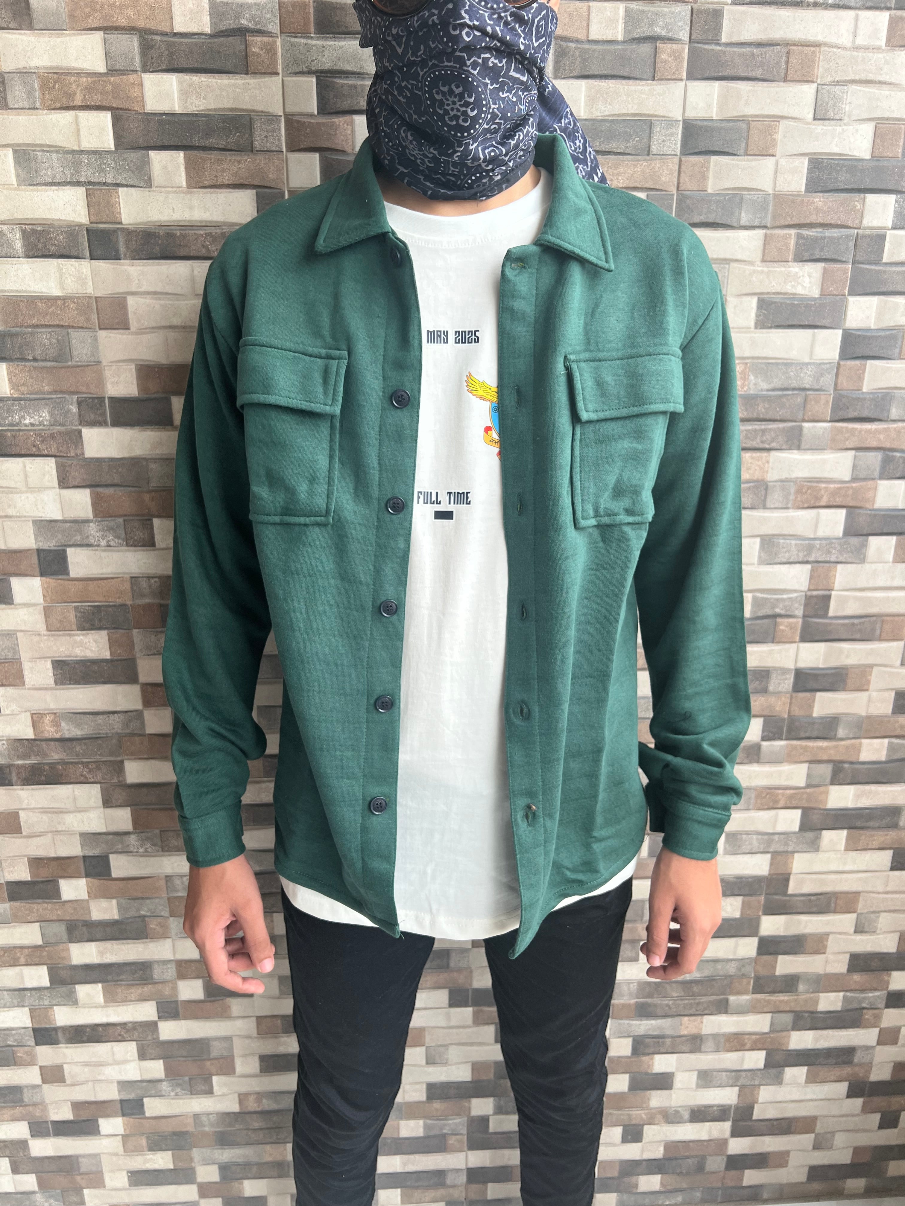 Essential Green Overshirt