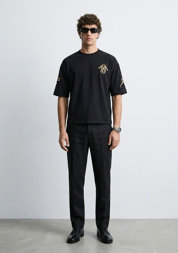 Puff Embroidery Boxy Tee