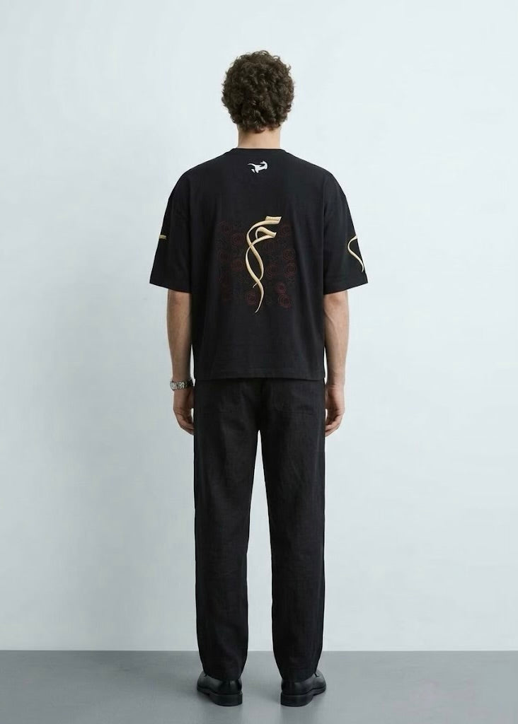 Puff Embroidery Boxy Tee