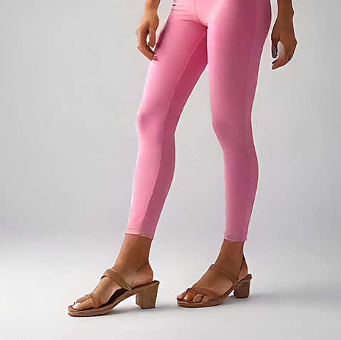 Vibrant Pink Slim Fit Tights