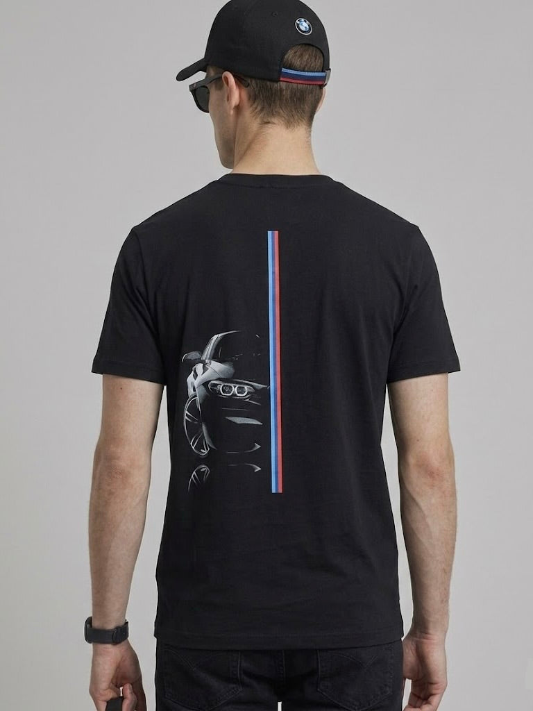 BMW Embroidered T-Shirt | 100% Combed Cotton | 180 GSM Regular Fit