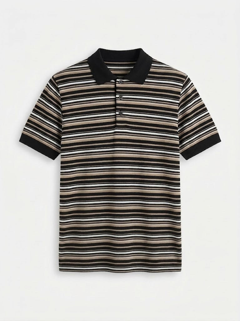 Tri Striped Polo