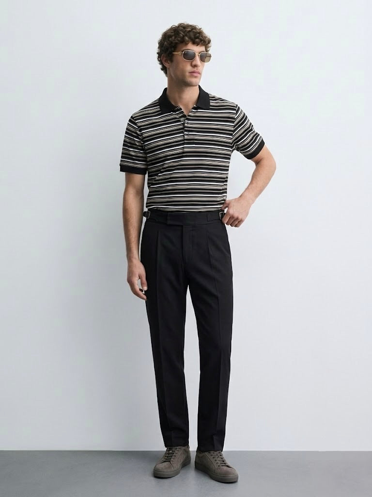 Tri Striped Polo