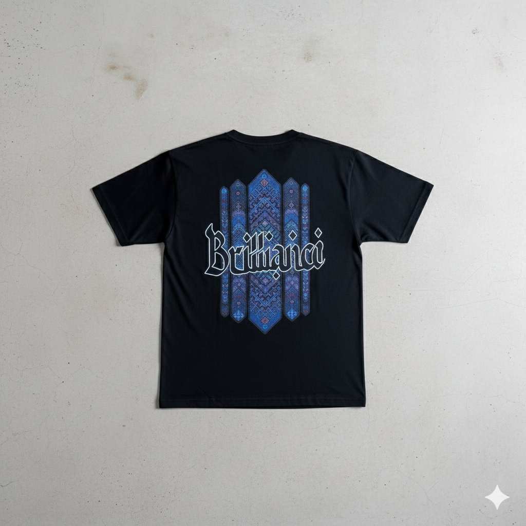 Regular Fit Blue Cultural Tee