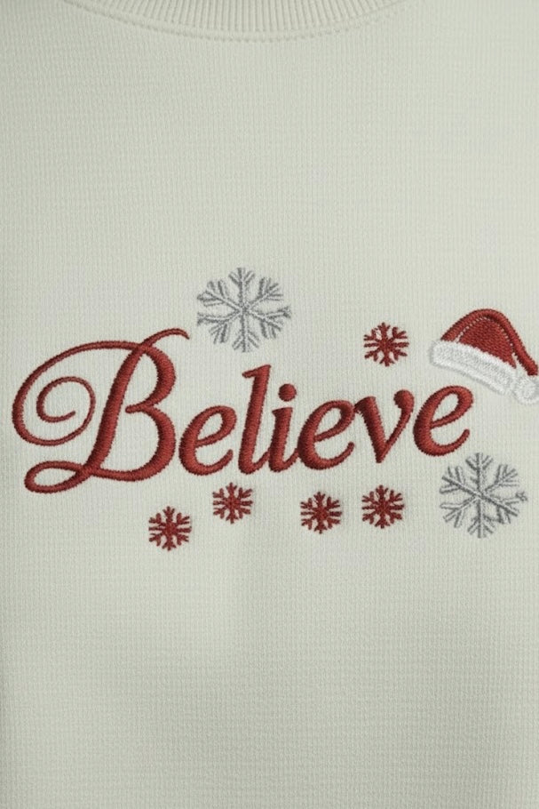 Powder Yellow Embroidered Sweatshirt – 50/50 Nun Tuck Fleece, 280 GSM