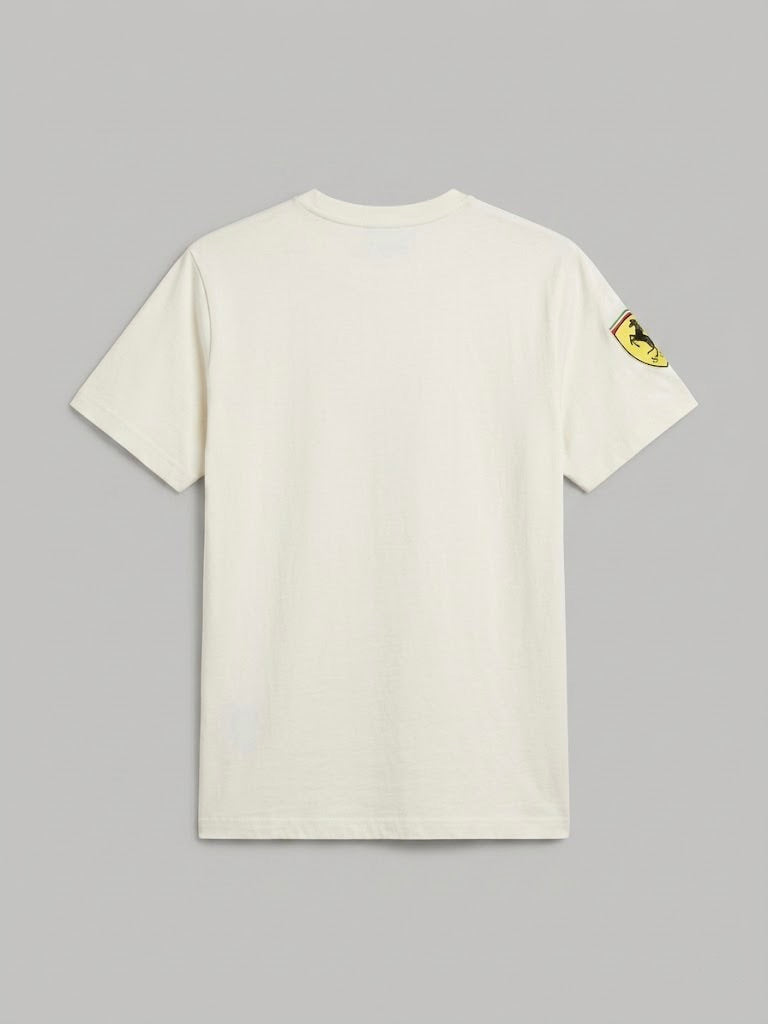 Ferrari Embroidered T-Shirt | 100% Combed Cotton | 180 GSM Regular Fit