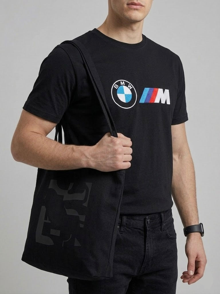 BMW Embroidered T-Shirt | 100% Combed Cotton | 180 GSM Regular Fit