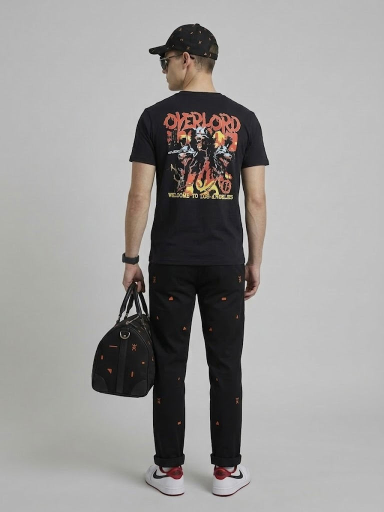 Overlord Embroidered T-Shirt | 100% Combed Cotton | 180 GSM Regular Fit