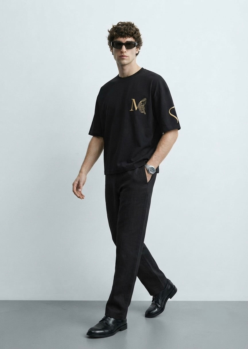Puff Embroidery Boxy Tee