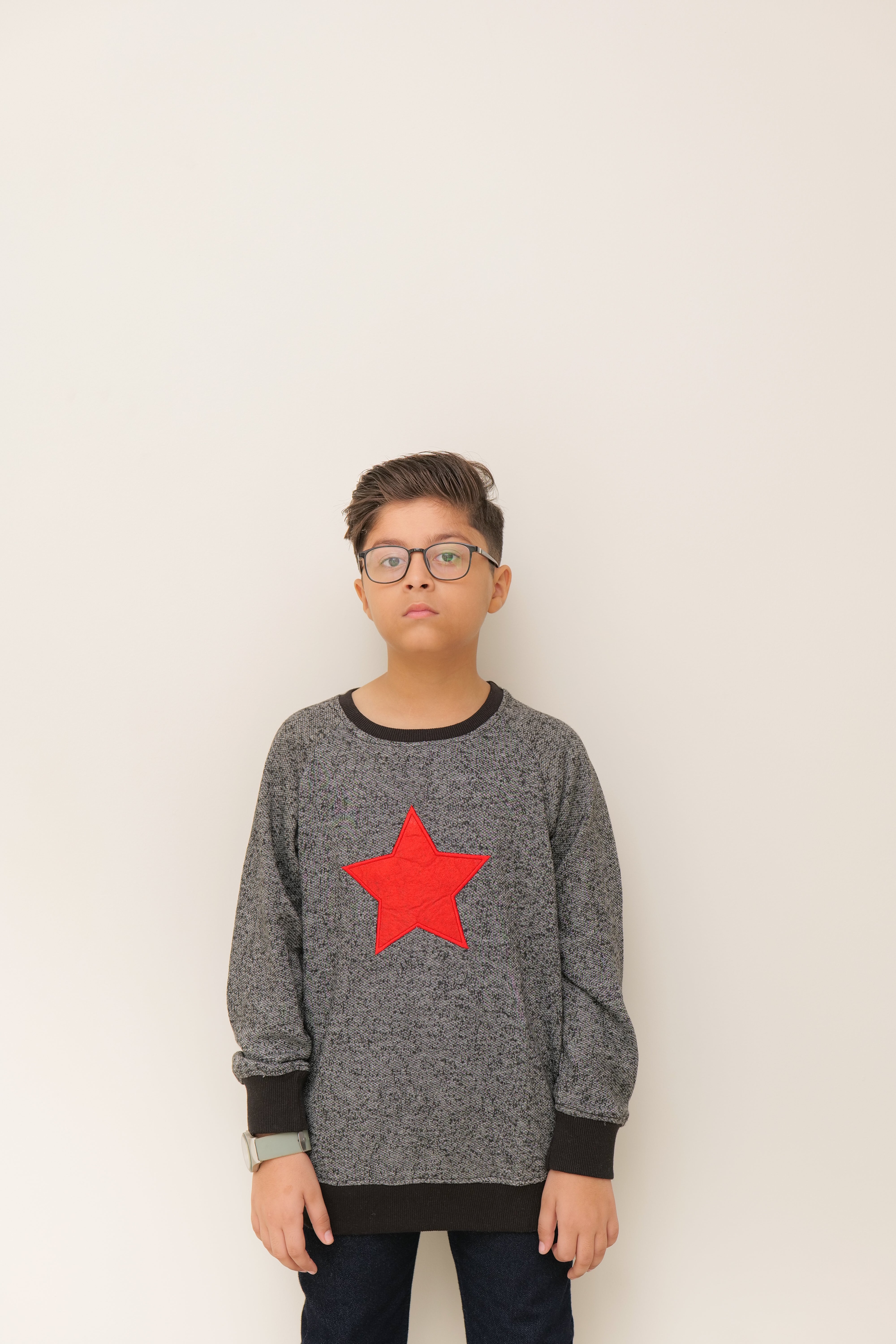 Boy's Star Long Sleeve Sweat Shirt