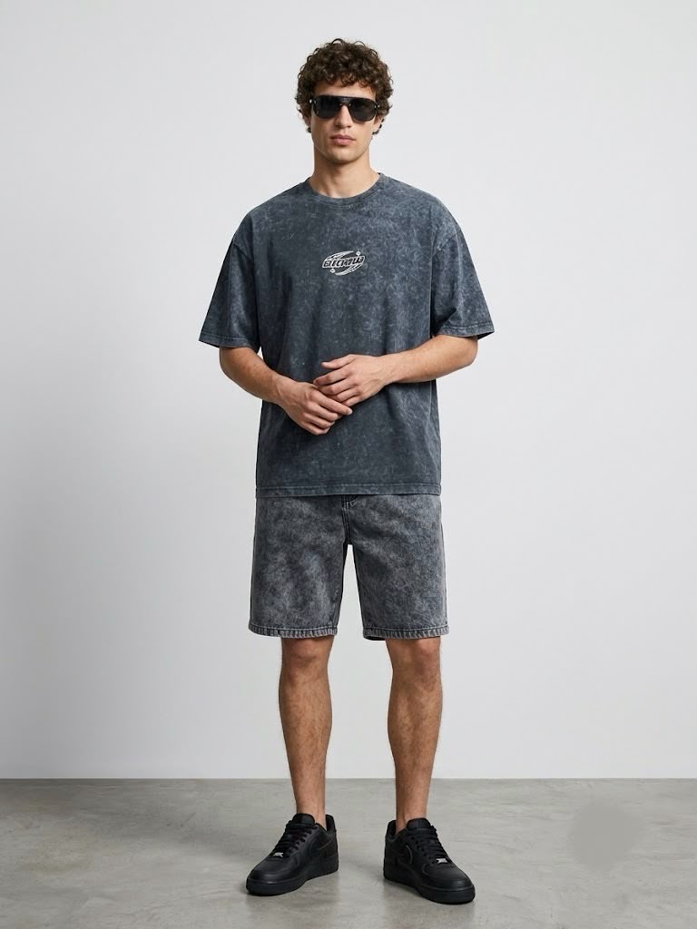 Acid Wash Oversized T-Shirt