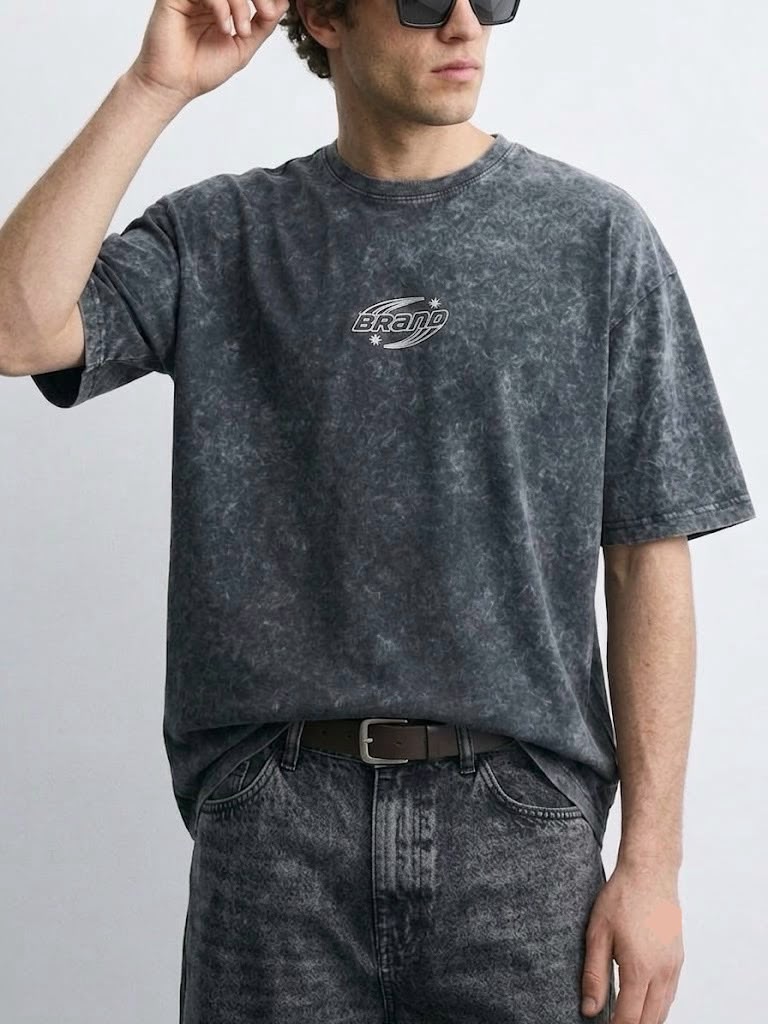 Acid Wash Oversized T-Shirt