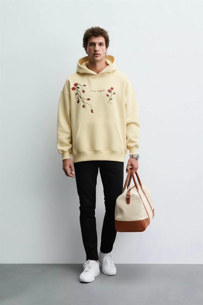 Blizzard Blue Embroidered Unisex Hoodie – Premium Streetwear Essential